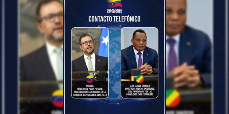 “Coincidimos en fortalecer la cooperación bilateral”: Yván Gil tras conversación con canciller del Congo