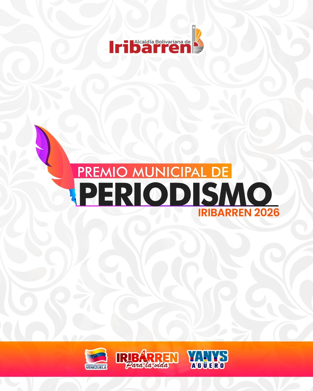 Alcaldía Bolivariana de Iribarren abre convocatoria para el Premio Municipal de Periodismo 2026