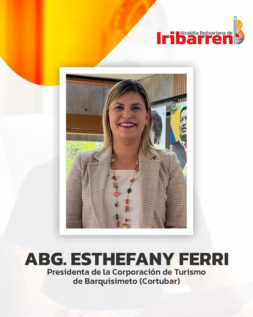 Esthefany Ferri asume la Presidencia de la Corporación de Turismo de Barquisimeto (Cortubar).