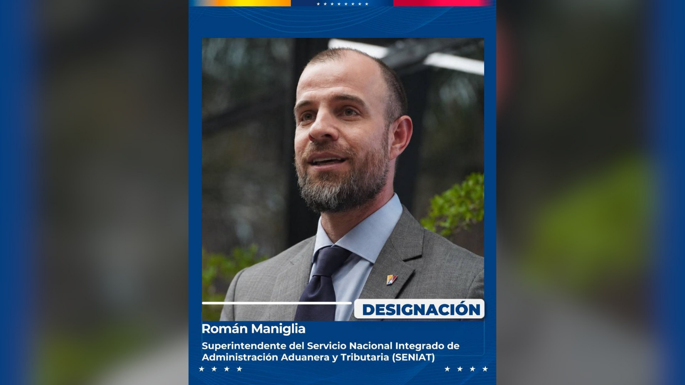 Designado Román Maniglia como superintendente del Seniat