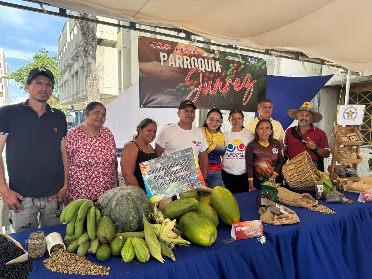 Productores y emprendedores de Iribarren participaron en la 1ra Expoferia Económica Comunal