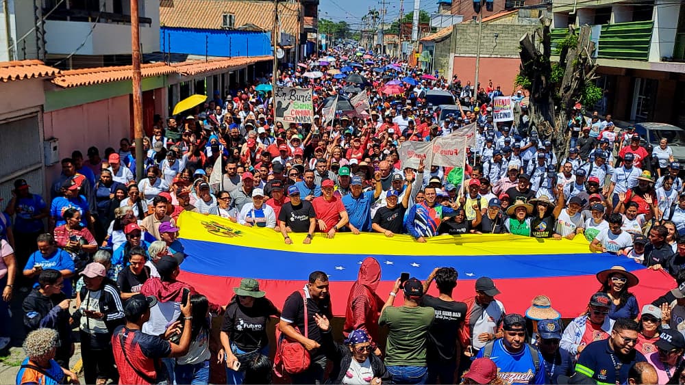 Gran movilización en Lara en apoyo a la Presidenta Encargada Delcy Rodríguez por su participación en la ONU