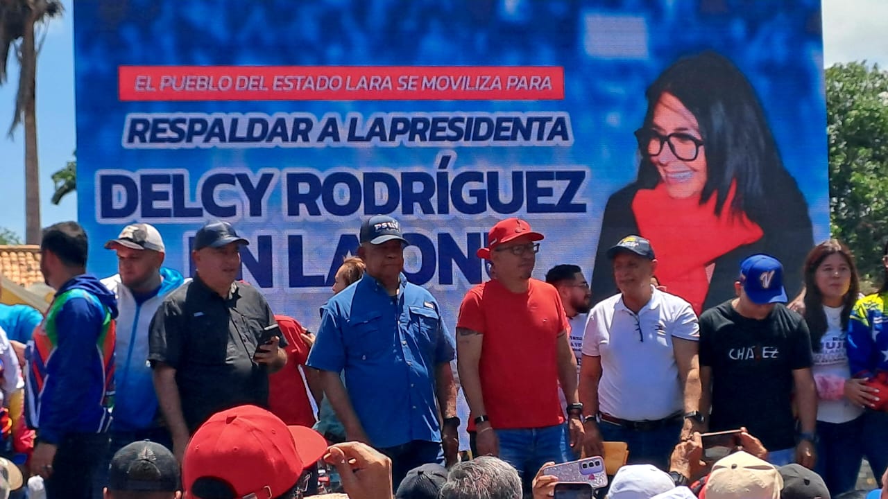 Gran movilización en Lara en apoyo a la Presidenta Encargada Delcy Rodríguez por su participación en la ONU